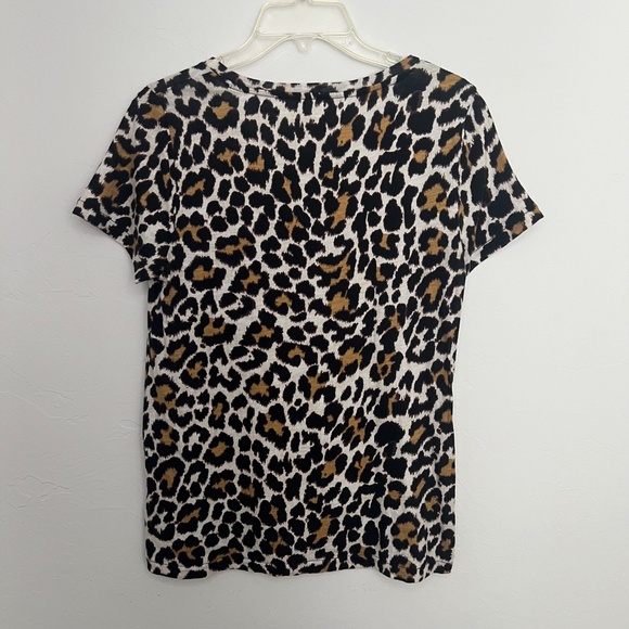 J. Crew women's Vintage Cotton tee, Leopard print, size Small - Picture 7 of 10